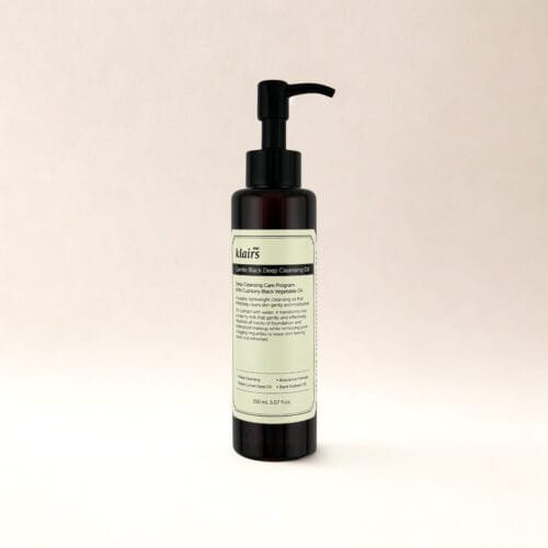 Dear, Klairs Gentle Black Deep Cleansing Oil bottle