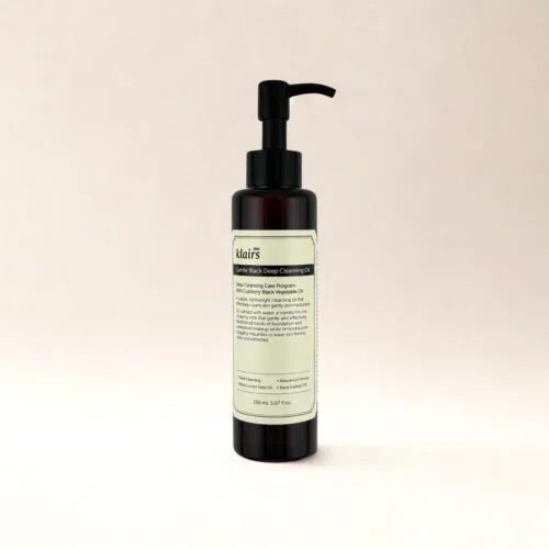 Dear, Klairs Gentle Black Deep Cleansing Oil bottle