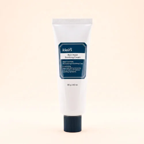 Dear, Klairs Rich Moist Soothing Cream jar