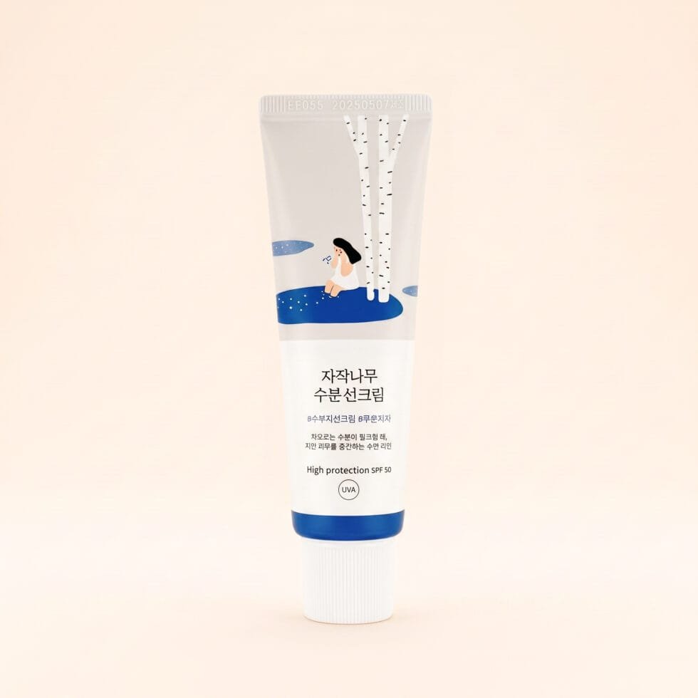 ROUND LAB Birch Juice Moisturizing Sunscreen tube