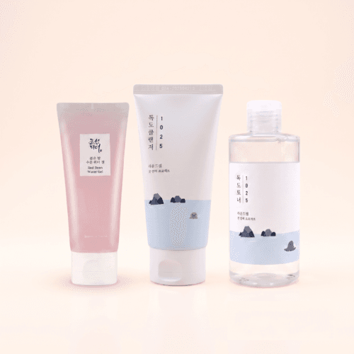 Combo Rutina Esencial Lichi Skincare - Round Lab 1025 Dokdo Cleanser, 1025 Dokdo Toner y Beauty of Joseon Red Bean Water Gel