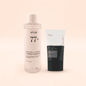 Combo Heartleaf Calming Duo Lichi Skincare - Anua Heartleaf 77 Soothing Toner y Heartleaf Silky Moisture Sun Cream